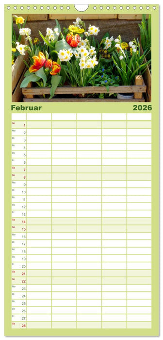 Urlaub im Garten (CALVENDO Familienplaner 2026)