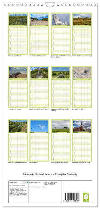Dänemarks Nordseeküste - von Esbjerg bis Sondervig (CALVENDO Familienplaner 2026)