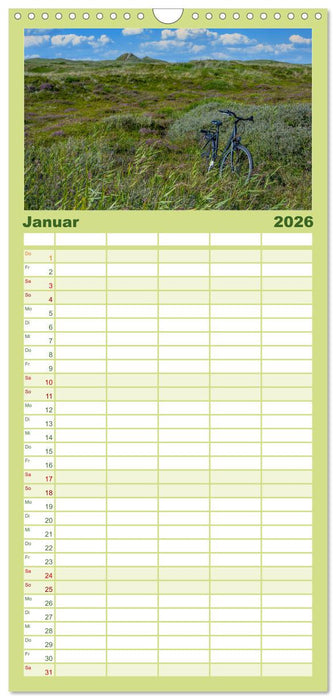 Dänemarks Nordseeküste - von Esbjerg bis Sondervig (CALVENDO Familienplaner 2026)