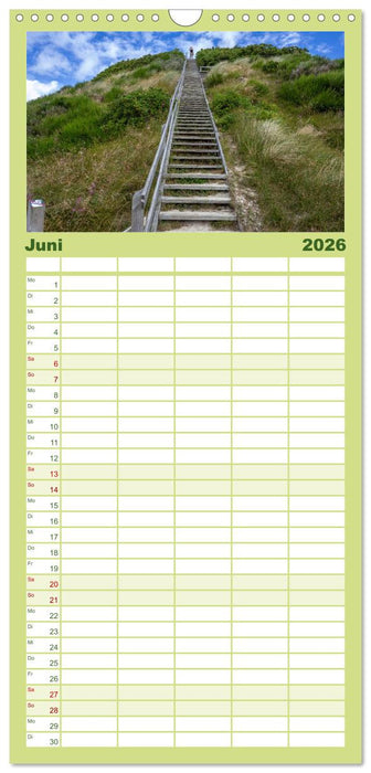 Dänemarks Nordseeküste - von Esbjerg bis Sondervig (CALVENDO Familienplaner 2026)