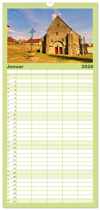 Sehnsuchtsorte in la belle France (CALVENDO Familienplaner 2026)