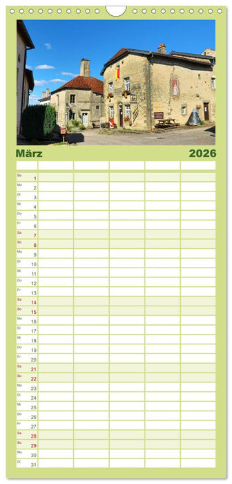 Sehnsuchtsorte in la belle France (CALVENDO Familienplaner 2026)