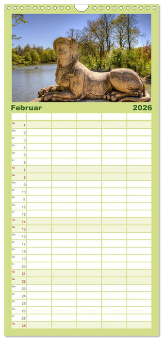 Park Schönbusch Aschaffenburg (CALVENDO Familienplaner 2026)