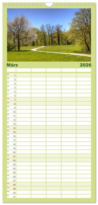 Park Schönbusch Aschaffenburg (CALVENDO Familienplaner 2026)