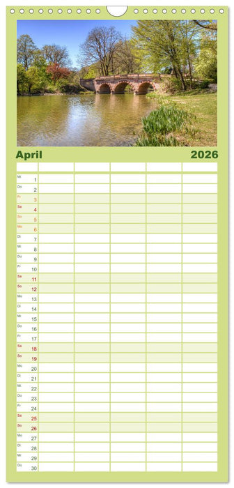 Park Schönbusch Aschaffenburg (CALVENDO Familienplaner 2026)