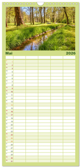 Park Schönbusch Aschaffenburg (CALVENDO Familienplaner 2026)