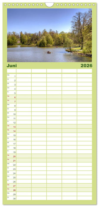 Park Schönbusch Aschaffenburg (CALVENDO Familienplaner 2026)