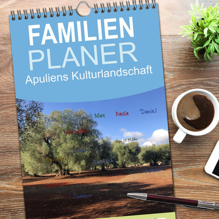 Apuliens Kulturlandschaft (CALVENDO Familienplaner 2026)