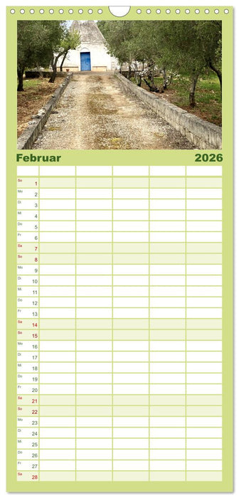 Apuliens Kulturlandschaft (CALVENDO Familienplaner 2026)