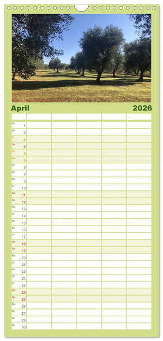 Apuliens Kulturlandschaft (CALVENDO Familienplaner 2026)