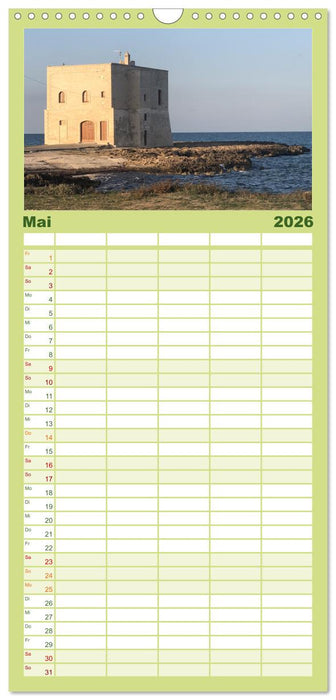 Apuliens Kulturlandschaft (CALVENDO Familienplaner 2026)