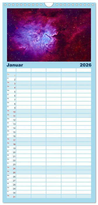 Welt All 2026 astrophotographie (CALVENDO Familienplaner 2026)
