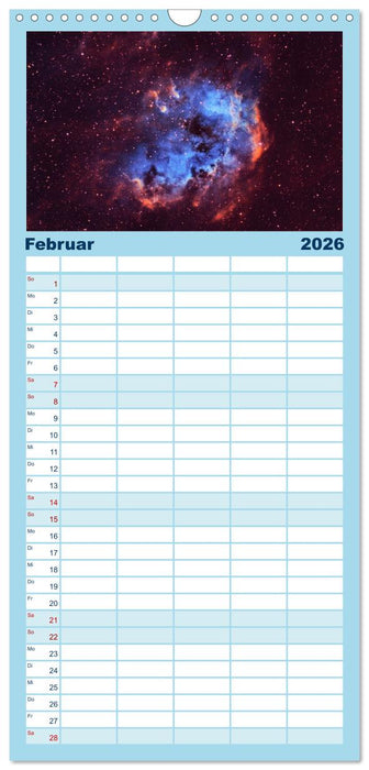 Welt All 2026 astrophotographie (CALVENDO Familienplaner 2026)