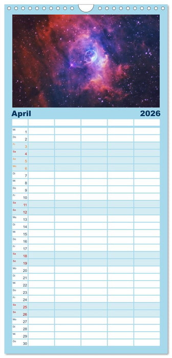 Welt All 2026 astrophotographie (CALVENDO Familienplaner 2026)