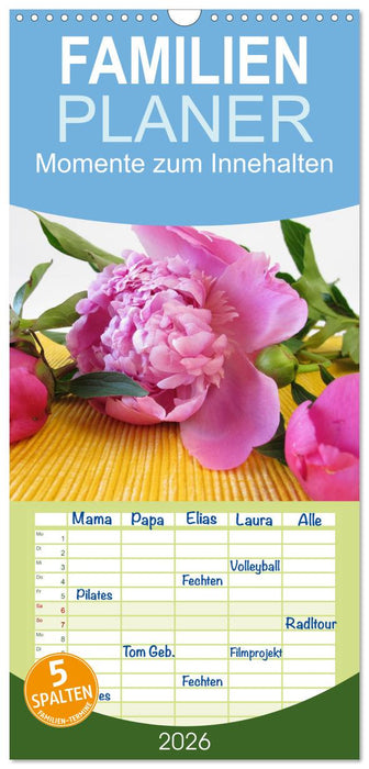 Momente zum Innehalten (CALVENDO Familienplaner 2026)