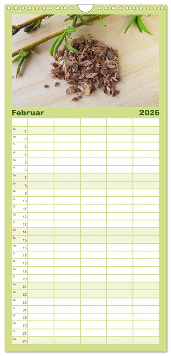 Mit Pflanzenkraft natürlich heilen (CALVENDO Familienplaner 2026)