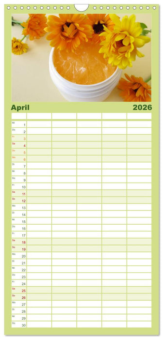 Mit Pflanzenkraft natürlich heilen (CALVENDO Familienplaner 2026)