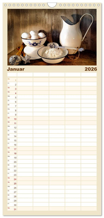 Küchengeplauder - Nostalgische Momente (CALVENDO Familienplaner 2026)