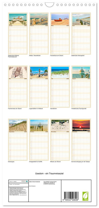 Usedom - ein Traumreiseziel (CALVENDO Familienplaner 2026)