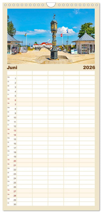 Usedom - ein Traumreiseziel (CALVENDO Familienplaner 2026)