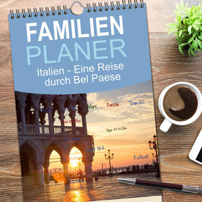 Italien - Eine Reise durch Bel Paese (CALVENDO Familienplaner 2026)