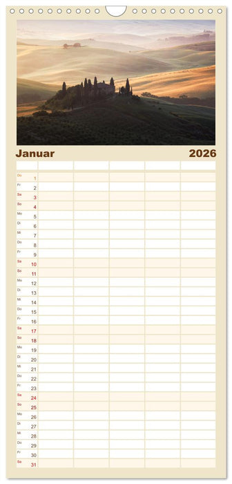 Italien - Eine Reise durch Bel Paese (CALVENDO Familienplaner 2026)