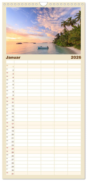 Trauminseln - Matteo Colombo (CALVENDO Familienplaner 2026)