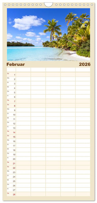 Trauminseln - Matteo Colombo (CALVENDO Familienplaner 2026)