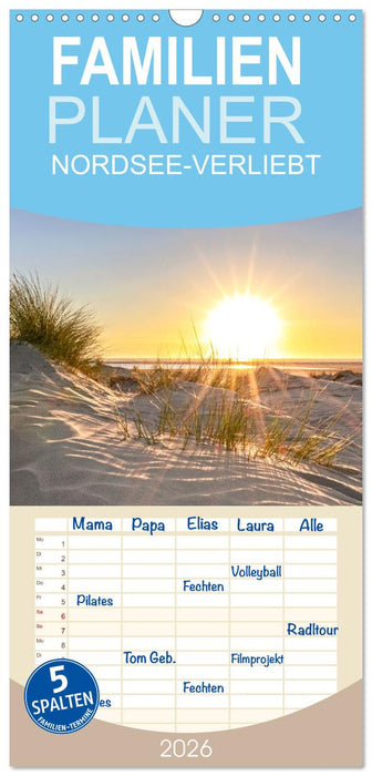 NORDSEE-VERLIEBT (CALVENDO Familienplaner 2026)