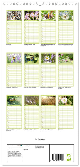 Sanfte Natur (CALVENDO Familienplaner 2026)