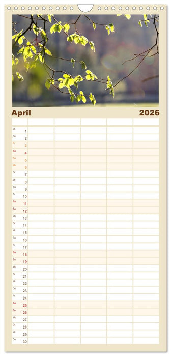 Mein Sehnsuchtsort, die Natur (CALVENDO Familienplaner 2026)