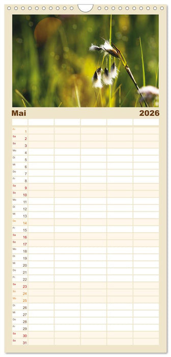 Mein Sehnsuchtsort, die Natur (CALVENDO Familienplaner 2026)