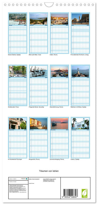 Träumen von Istrien (CALVENDO Familienplaner 2026)