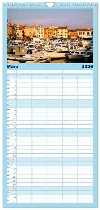 Träumen von Istrien (CALVENDO Familienplaner 2026)
