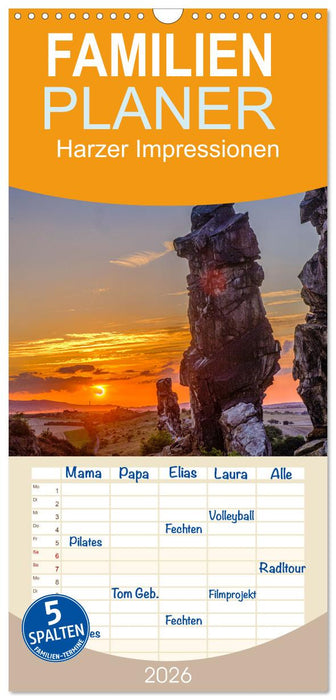 Harzer Impressionen (CALVENDO Familienplaner 2026)