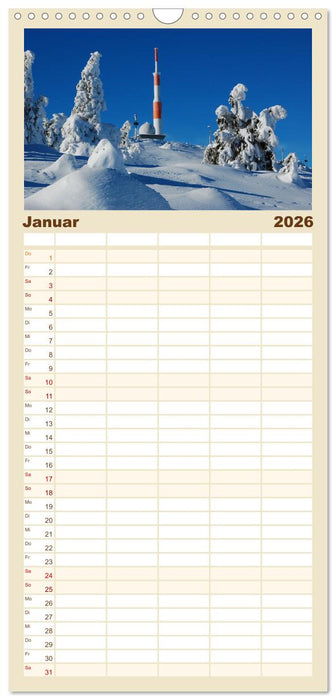 Harzer Impressionen (CALVENDO Familienplaner 2026)