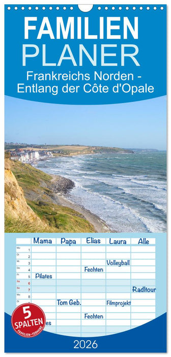 Frankreichs Norden - Entlang der Côte d'Opale (CALVENDO Familienplaner 2026)