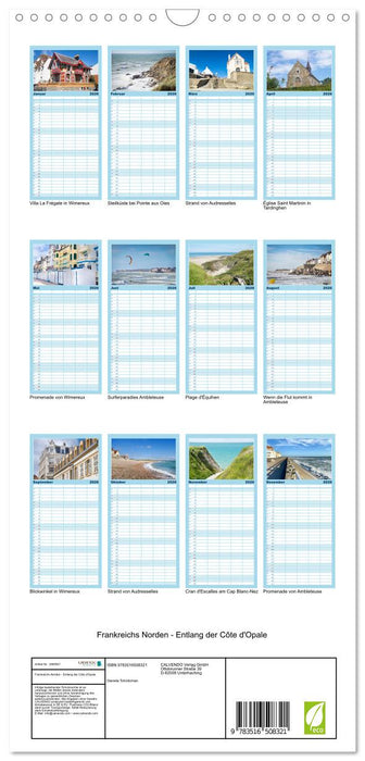 Frankreichs Norden - Entlang der Côte d'Opale (CALVENDO Familienplaner 2026)