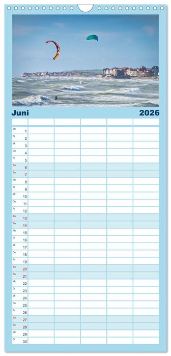 Frankreichs Norden - Entlang der Côte d'Opale (CALVENDO Familienplaner 2026)