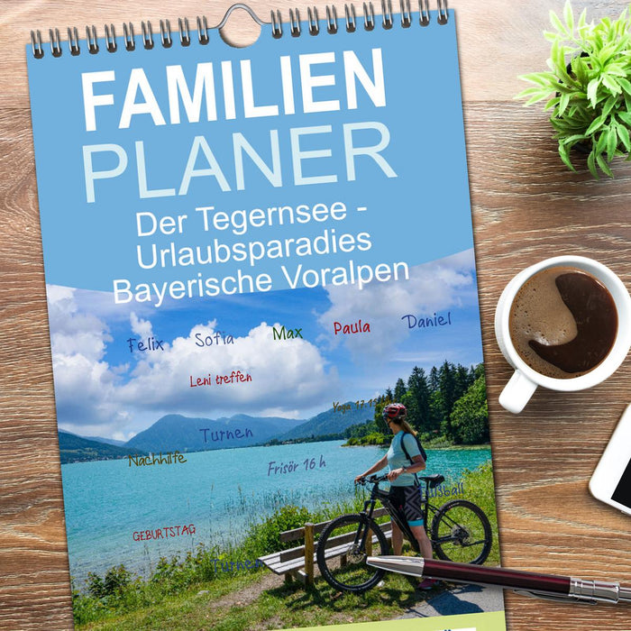 Der Tegernsee - Urlaubsparadies Bayerische Voralpen (CALVENDO Familienplaner 2026)