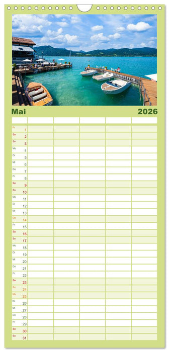 Der Tegernsee - Urlaubsparadies Bayerische Voralpen (CALVENDO Familienplaner 2026)