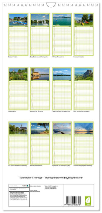 Traumhafter Chiemsee – Impressionen vom Bayerischen Meer (CALVENDO Familienplaner 2026)