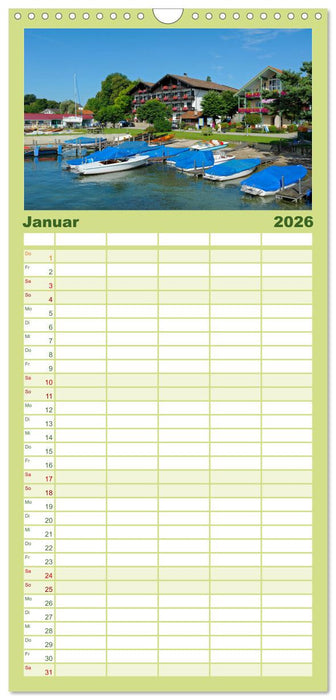 Traumhafter Chiemsee – Impressionen vom Bayerischen Meer (CALVENDO Familienplaner 2026)