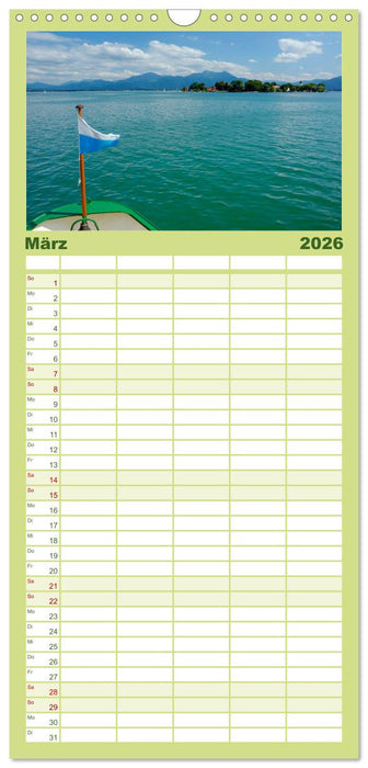 Traumhafter Chiemsee – Impressionen vom Bayerischen Meer (CALVENDO Familienplaner 2026)