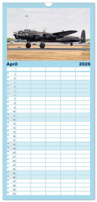 Fliegende Legenden - Warbirds (CALVENDO Familienplaner 2026)
