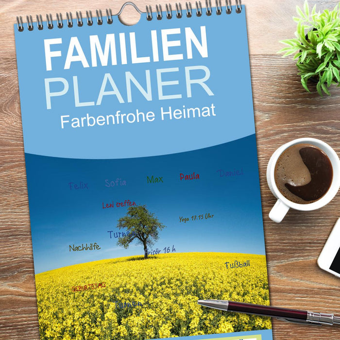 Farbenfrohe Heimat (CALVENDO Familienplaner 2026)
