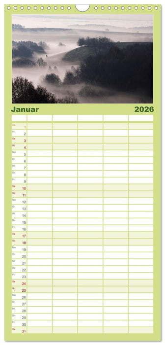 Farbenfrohe Heimat (CALVENDO Familienplaner 2026)