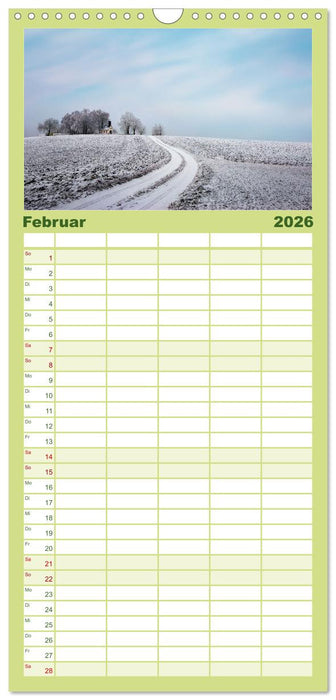 Farbenfrohe Heimat (CALVENDO Familienplaner 2026)