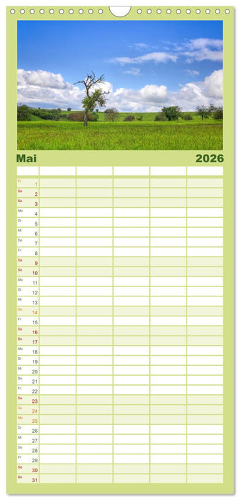 Farbenfrohe Heimat (CALVENDO Familienplaner 2026)