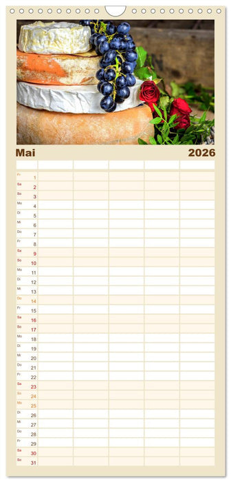 Trauben-Genuss. Aromatische Weintrauben und süße Tafeltrauben (CALVENDO Familienplaner 2026)